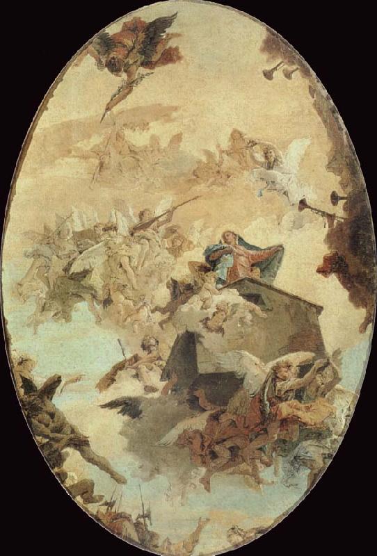 Giovanni Battista Tiepolo Miracle of the Holy House of Loreto Sweden oil painting art